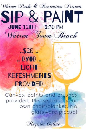 Town of Warren Parks & Recreation: Sip & Paint